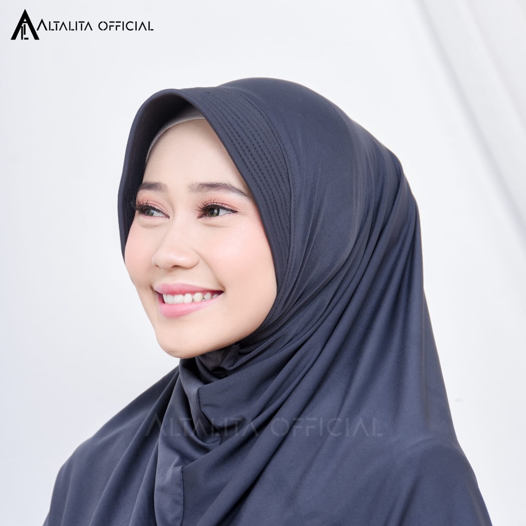 Altalita - Hijab Sport Hamidah Jersey Menutupi Dada Bahan Adem Lembut Tebal Berkualitas