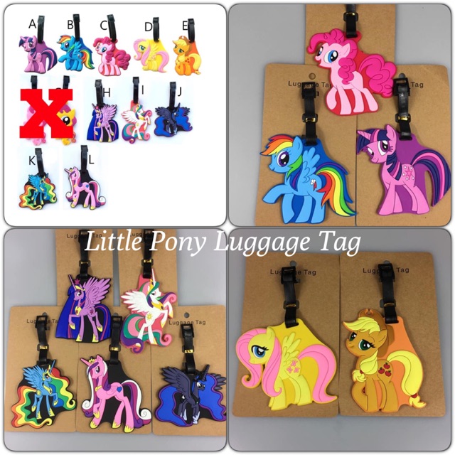 LITTLE PONY LUGGAGE TAG