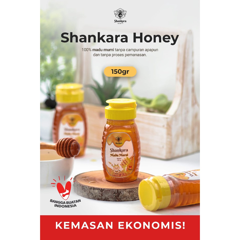 

SHANKARA 150g | 100% Madu Murni kesehatan | Madu Multiflora terbaik