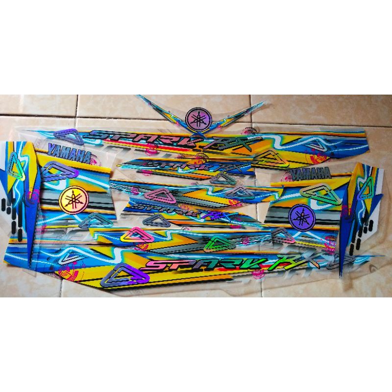 STRIPING TRANSPARAN HOLOGRAM JUPITER Z COSTUM II STRIPING JUPITER Z VARIASI