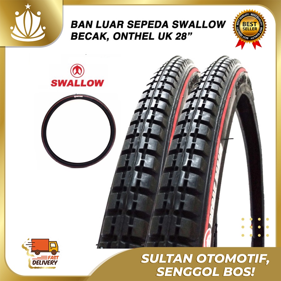 Ban Luar Sepeda SWALLOW 28 Inch Becak Gerobak Onthel