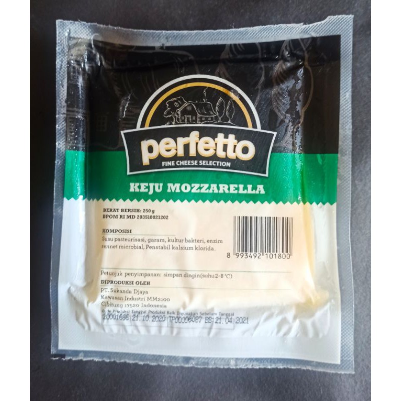 

Keju Mozarella Perfetto 250 gr