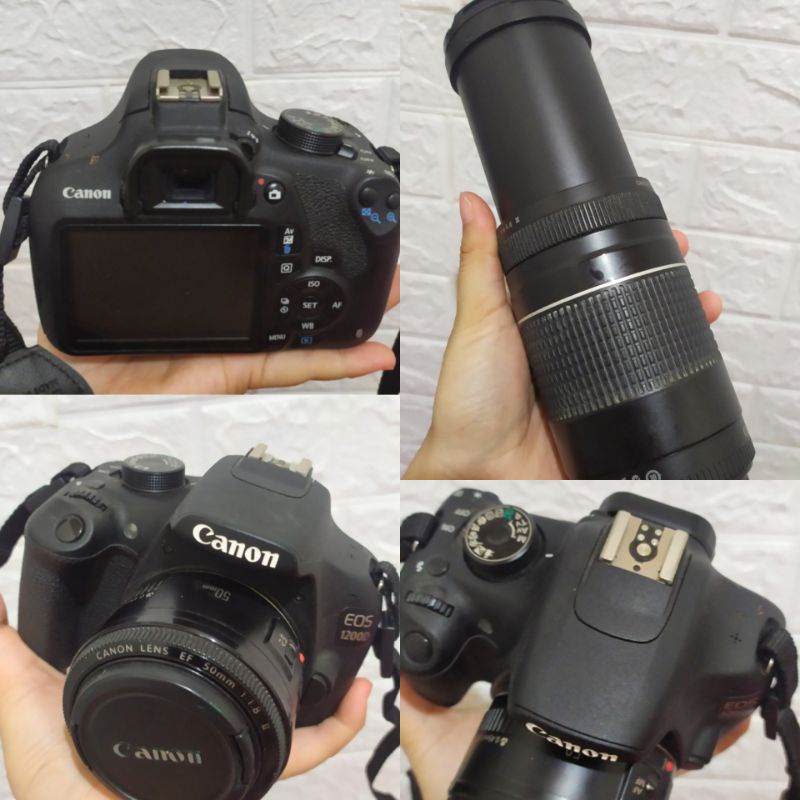 [BISA NEGO] Kamera Canon 1200D lensa Fix & Tele (Second)