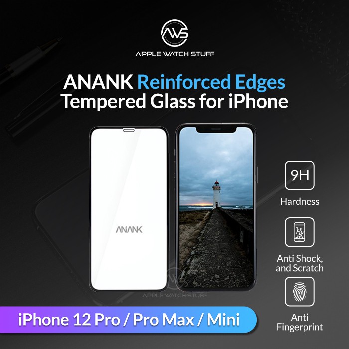 Anank 2.5D Reinforced Edges Tempered Glass For iPhone 12 Mini/12/12Pro/12 Pro Max