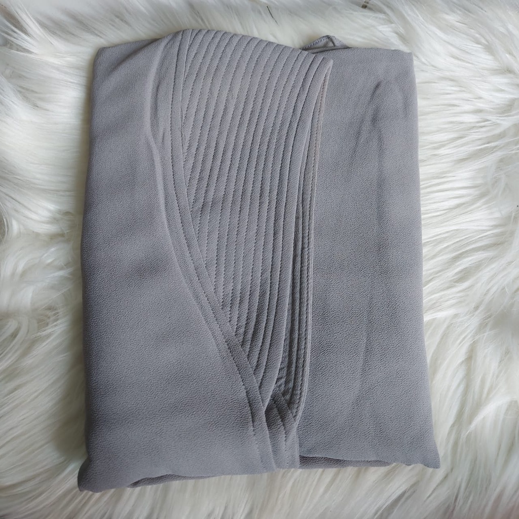 KHIMAR SAFA MINI ORI AWLIYA COLLECTION/KHIMAR TERBARU-Abu sedang