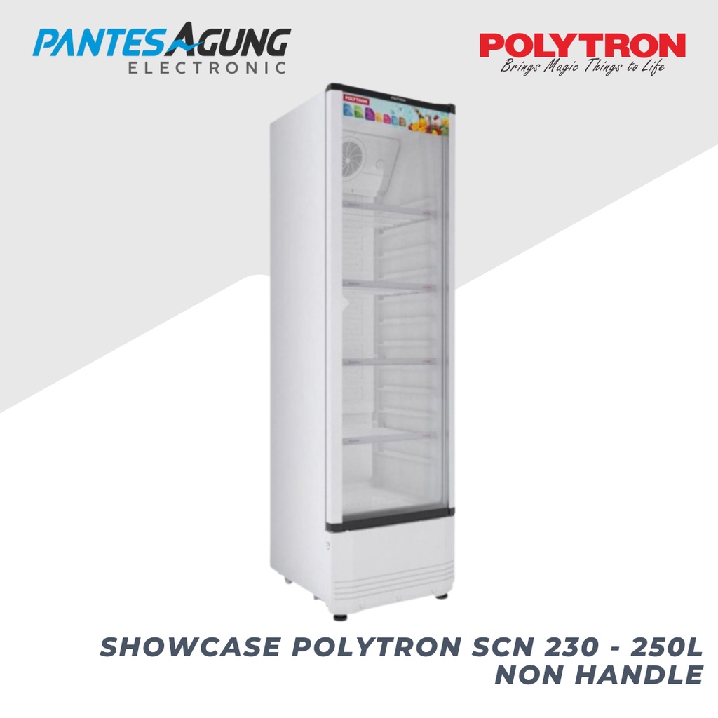 SHOWCASE POLYTRON SCN 230 - 250L non handle KHUSUS BANDUNG