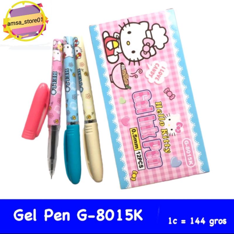 

PULPEN MURAH GEL PEN G-8015K KUCING KIT
