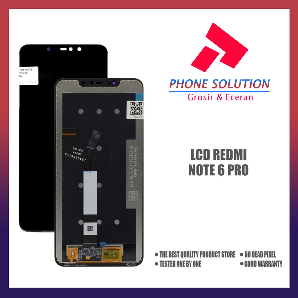 LCD Xiaomi Redmi Note 6 Pro Fullset Touchscreen // Supplier LCD Xiaomi Redmi - Garansi 1 Bulan