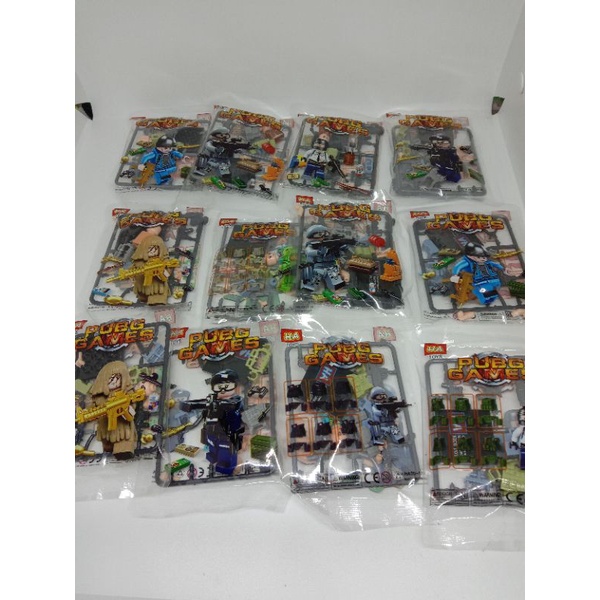 mainan Lego PUBG figure full senjata