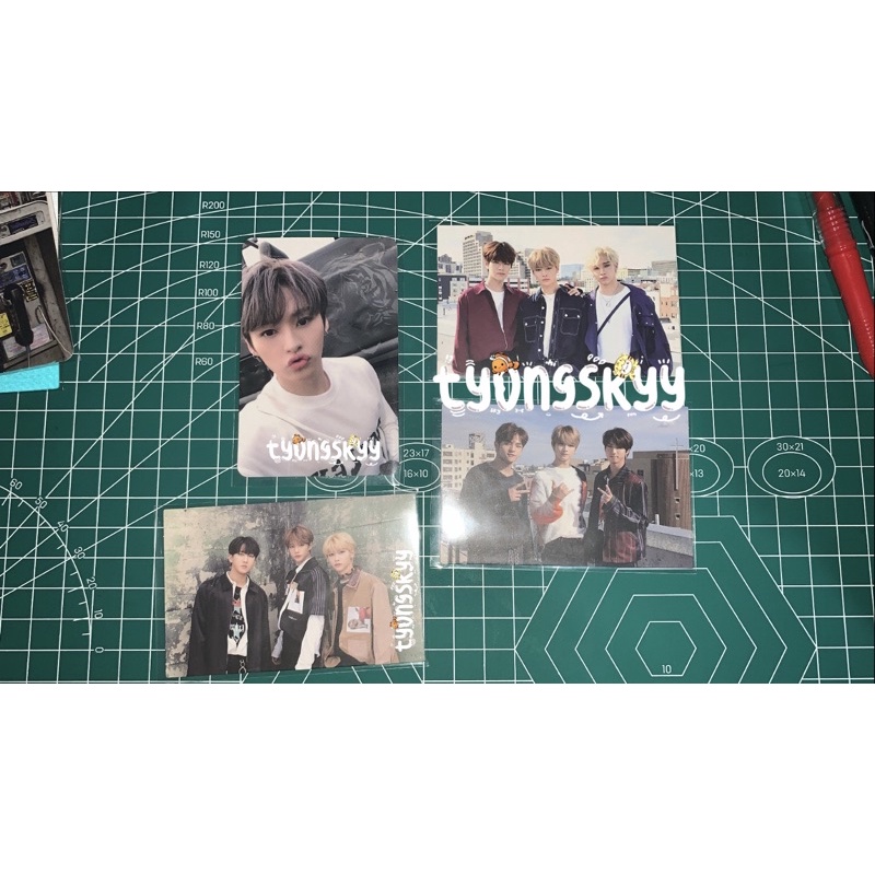 bundle lee know noot noot yellow wood outdor + photocard group pc