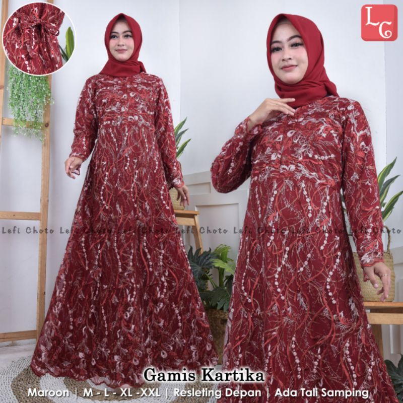 FASHION WANITA | GAMIS TULLE KARTIKA | GAMIS PESTA | BY LC