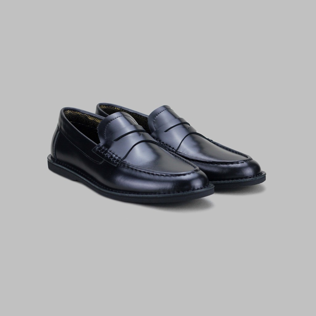 ARTAP Footwear - Sepatu Kulit Asli Pria - Loafers Full Black