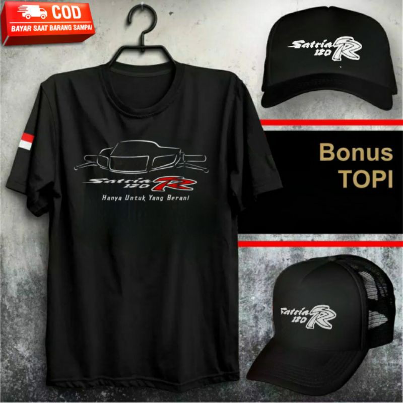 Kaos Satria 2 Tak//free Topi