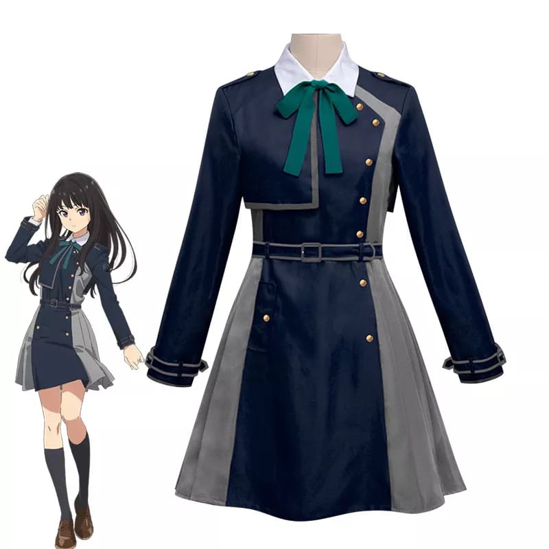 Kostum Inoue Takina Anime Lycoris Recoil Cosplay