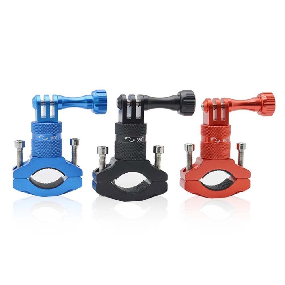 Agustinina Holder Kamera Sepeda MTB Phone Mount Untuk Gopro Bracket Stang Stand Bersepeda Action Camera Mount360Jepit Putar