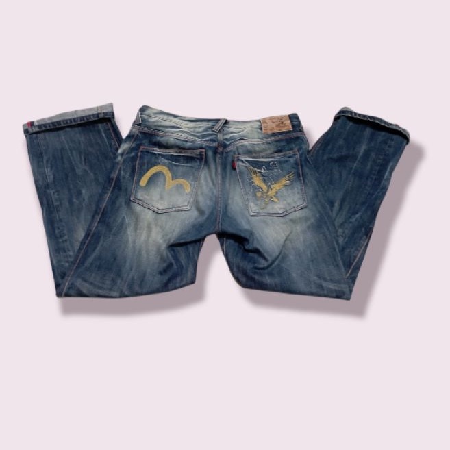 Celana Jeans Evisu Selvedge/ Celana Panjang Jeans Pria