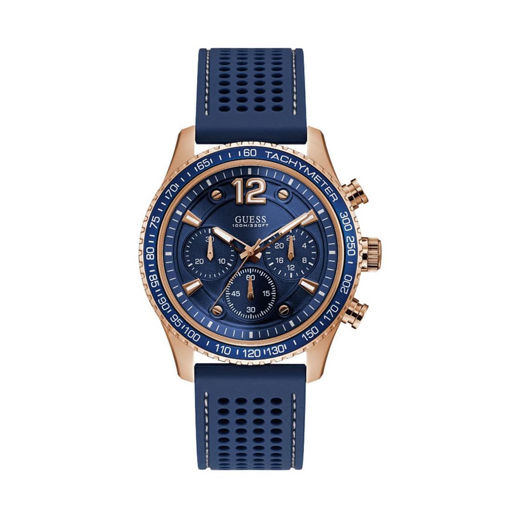 GUESS W0971G3 Fleet - Jam Tangan Pria - Biru