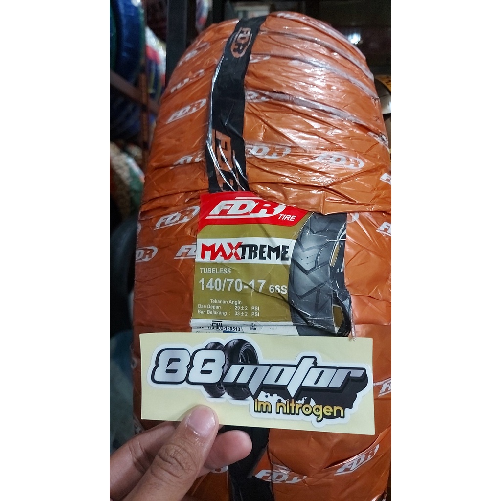 BAN FDR MAXTREME 140/70-17 TUBELESS, OFFLINE LEBIH MURAH