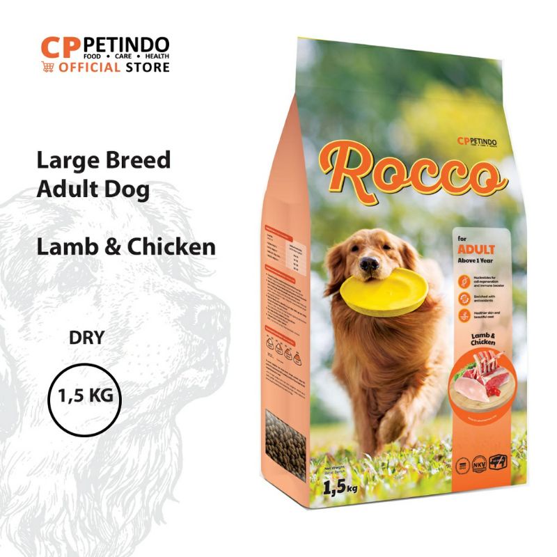 Rocco dog lamb &amp; chiken adult 1,5 kg