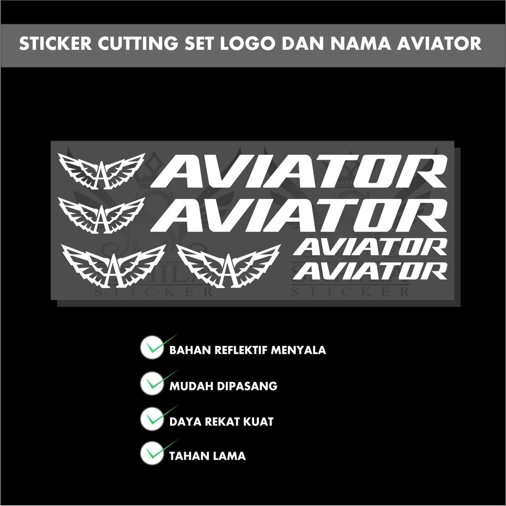 STICKER CUTTING SEPEDA AVIATOR / STIKER SET SEPEDA AVIATOR