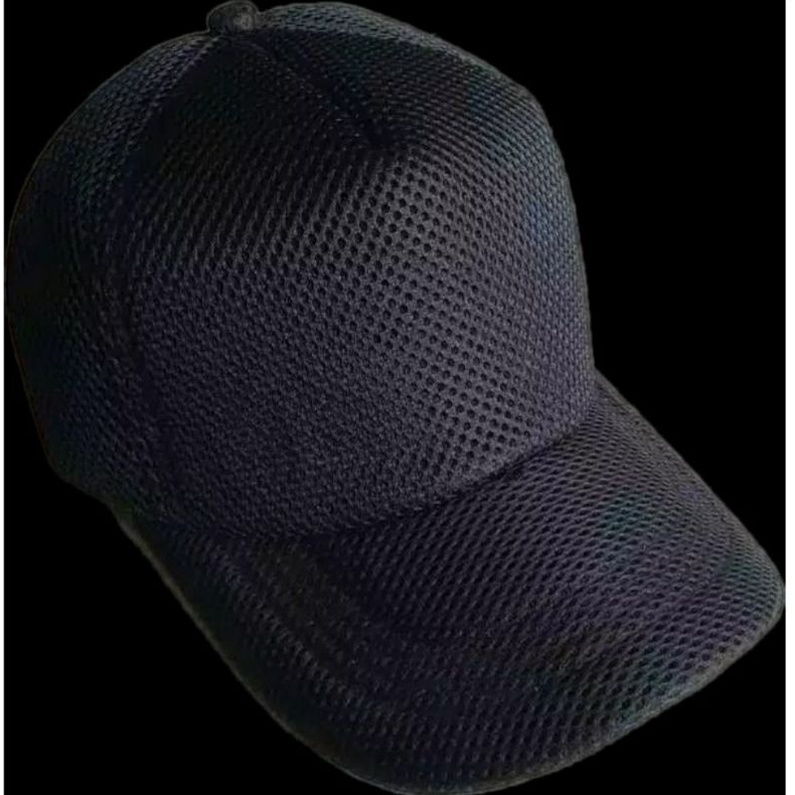 Topi Jaring Hitam Polos