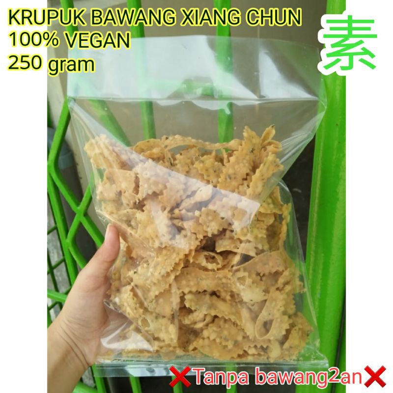 

krupuk bawang xiang chun 250gr || VEGAN