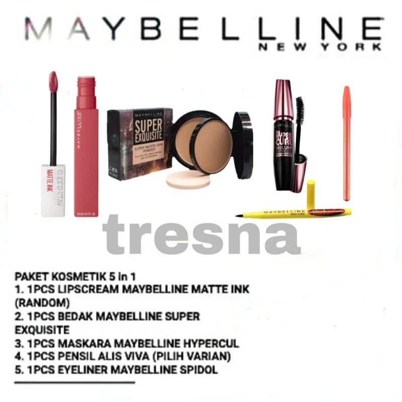 Maybelline / Paket Make Up / Paket Make up Lengkap / Paket Make Up Murah / Paket Make Up Maybelline