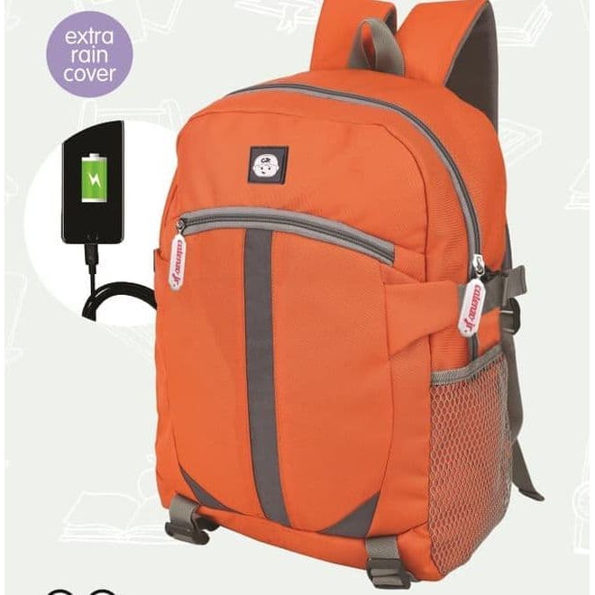 CDRXXI tas sekolah backpack anak laki-laki perempuan +bonus USB u/ cas terlaris