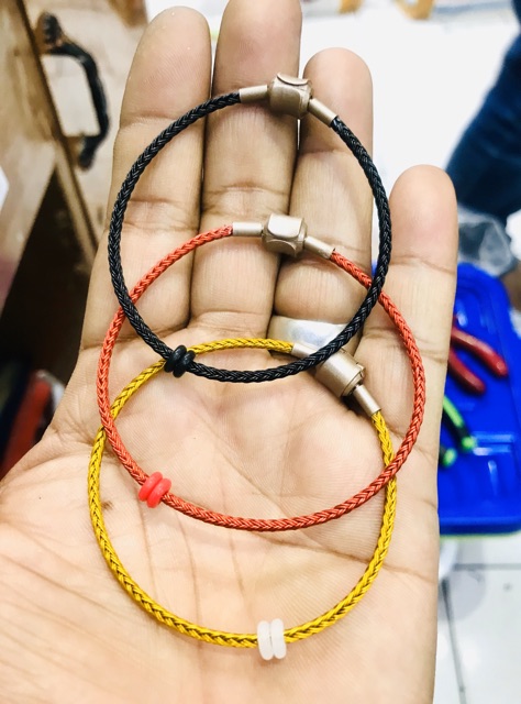 Gelang Tali Kawat Anti Air Waterproof Untuk Charm Liontin Mainan gelang atau Emas Hongkong 2.5mili