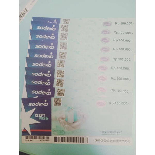 Voucher Belanja Sodexo Gift Pass Reward