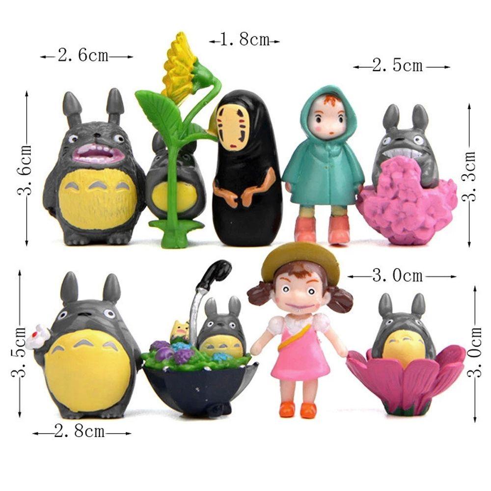 Needway   My Neighbor Totoro Hadiah Ulang Tahun Mobil Dekorasi Figure Mainan Mini Anak PVC Ada Muka Man