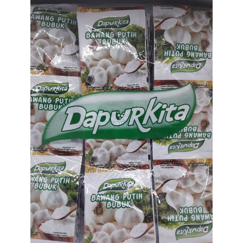 

Dapurku bawang putih bubuk 6g ( rentengan isi 12 pcs) 60gr