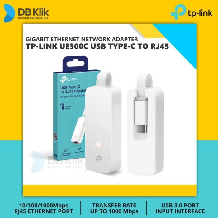 Network Adapter TP-Link UE300C Gigabit 1000Mbps ( TPLink UE300C USB C )