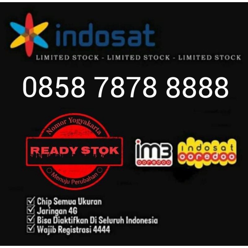 im3 cantik panca 88888, 0858 7878 8888