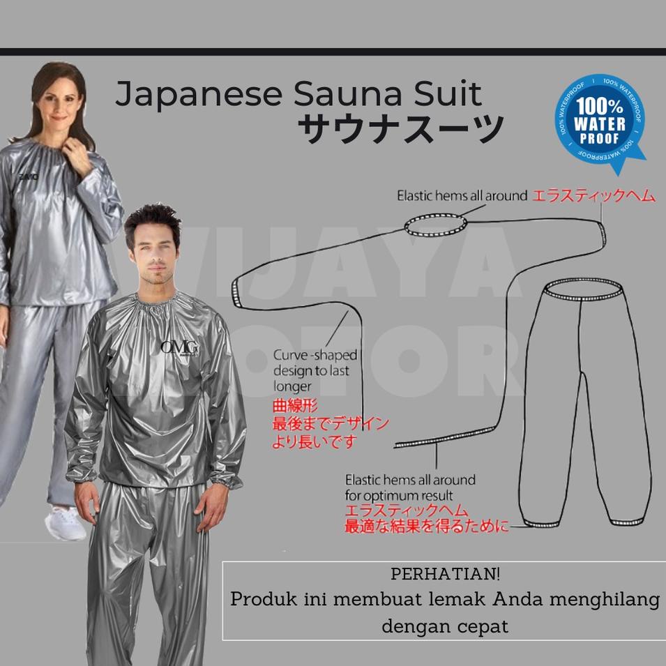 ➯ SALE Japan Baju Sauna Olahraga Wanita | Sauna Suit Jumbo | Baju Sauna Pembakar Lemak | Sauna Suite
