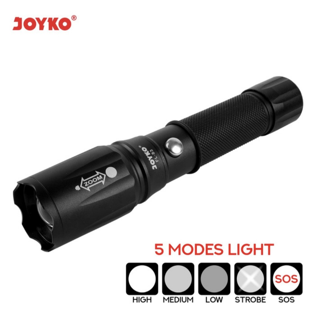 LED Flashlight flash light Senter LED Joyko FL 83