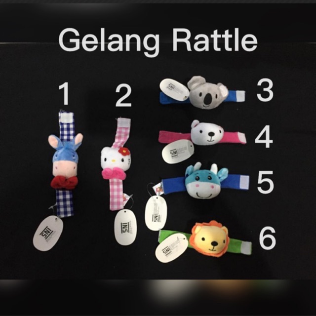 Gelang Rattle Animal - Mainan Bayi CBKS VC JH LC