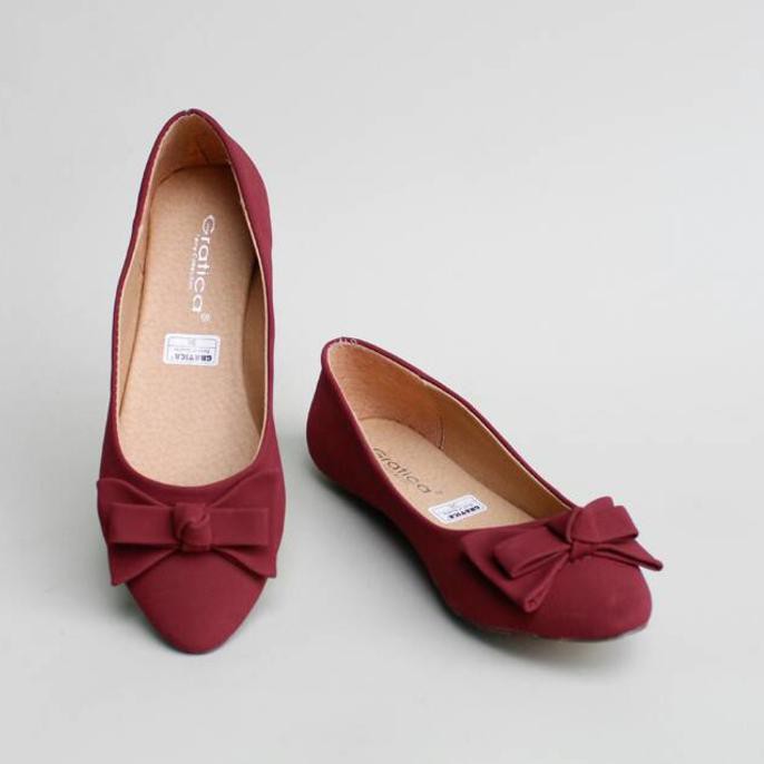 SEPATU FLAT SHOES FLATSHOES GRATICA KH28 PURPLE MCCCLVI