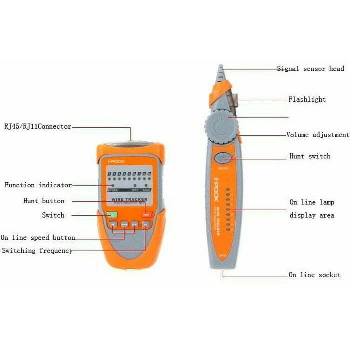 Lan Tester Wire Tracker Cable Tone Cheker i-Pook PK65H PK 65H