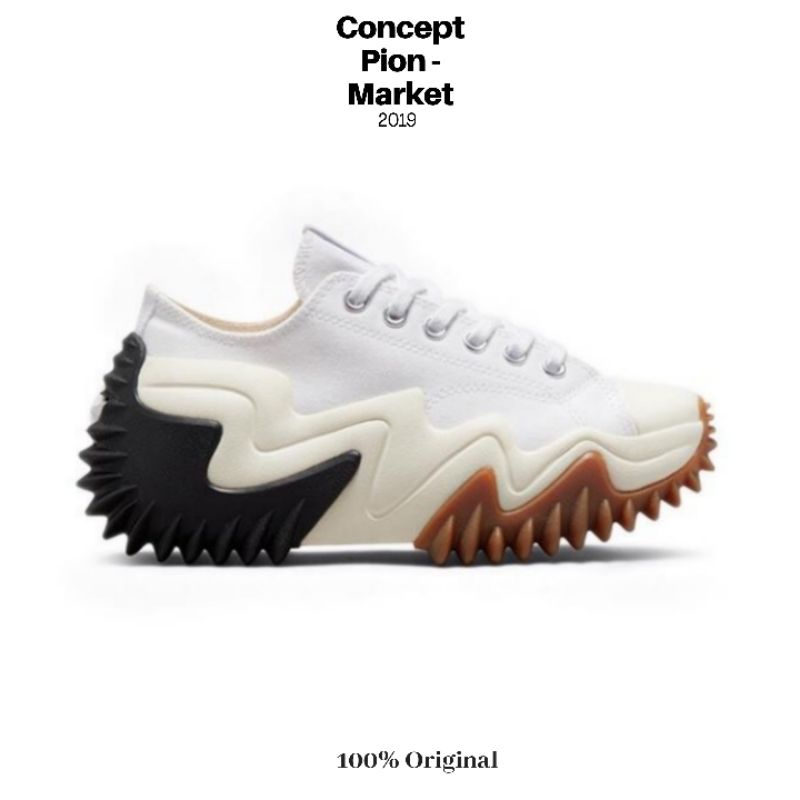 Converse Run Star Motion Canvas Platform OX White/Black/Egret