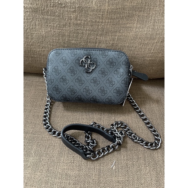 Tas Hitam Motif Guess diskon 50%