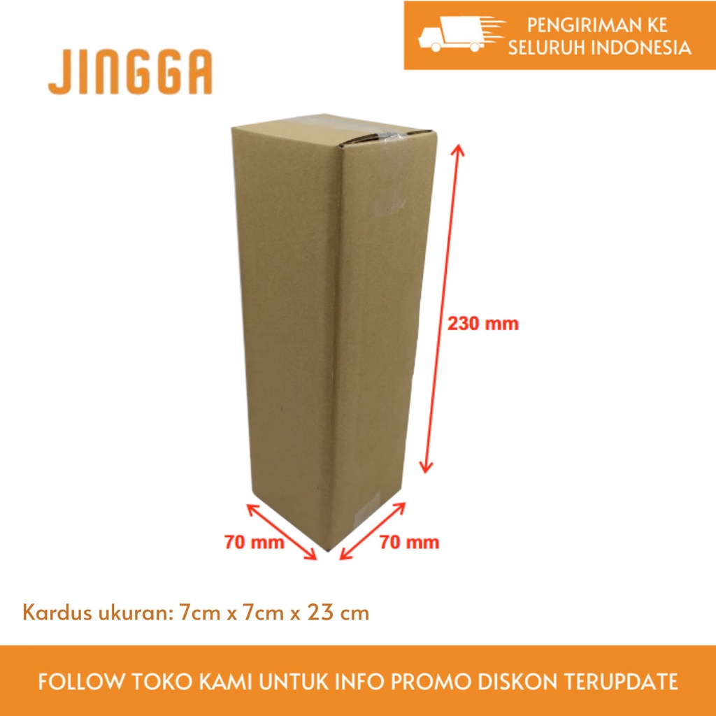 

Kardus Packing 7cm x 7cm x 23cm