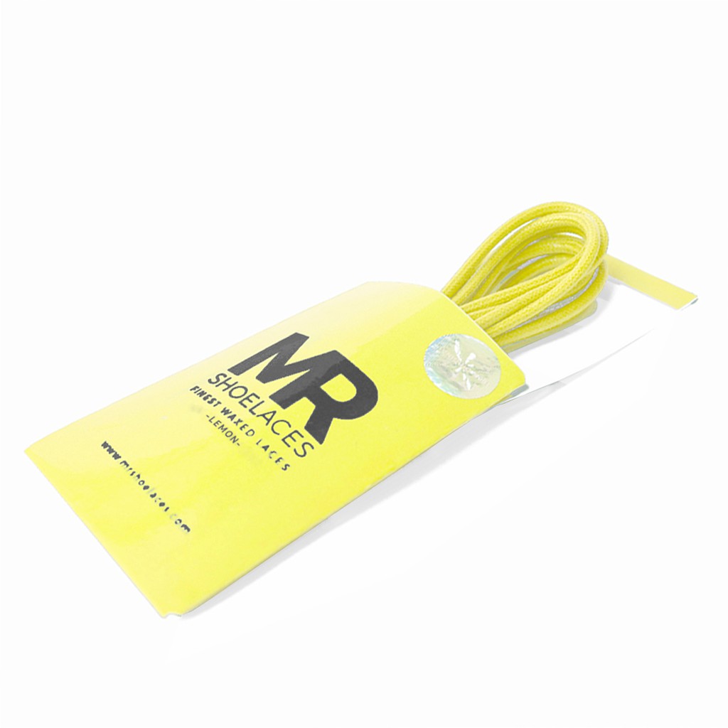MR Shoelaces RD50 Lemon Tali Sepatu Lilin 2-3mm Bulat Round 50cm 60cm 70cm 80cm 100cm 120cm 150cm
