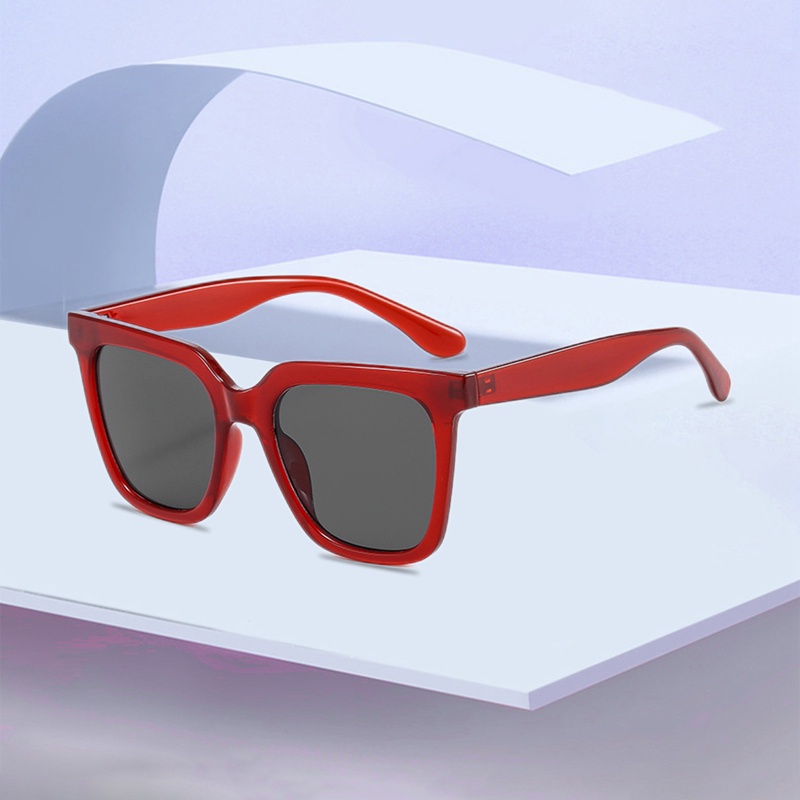 Fancy 2022 Kacamata Hitam Persegi Panjang Retro Vintage Warna-Warni Untuk Wanita