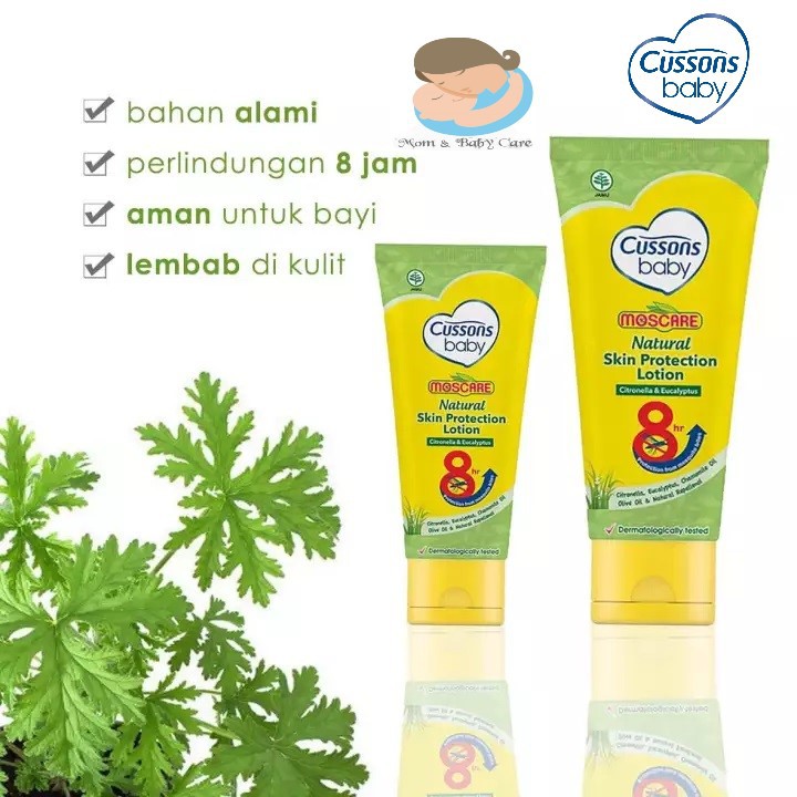 [BPOM] CUSSONS BABY MOSCARE / 100gr / 50gr / CITRONELLA &amp; EUCALYPTUS / KRIM ANTI NYAMUK