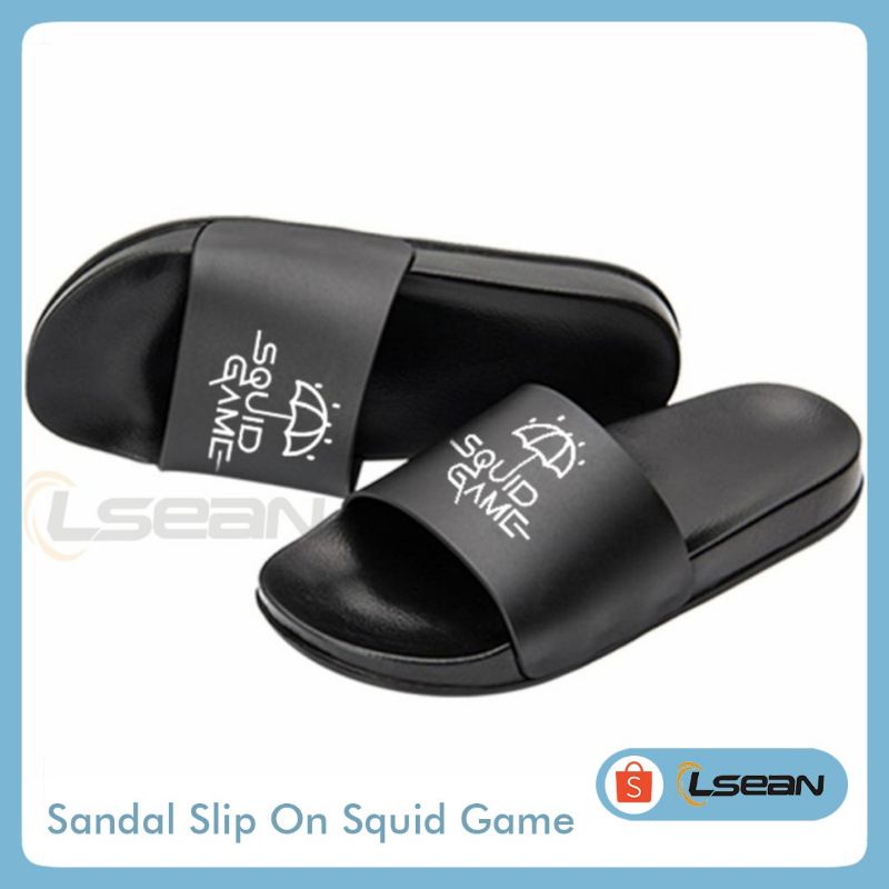 SANDAL PRIA WANITA SLIP ON SQUID GAME