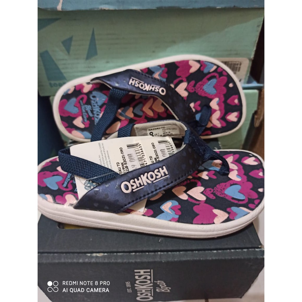 Sepatu Sendal Anak Perempuan Nassau Td Navy/Pink 1 Oskosh
