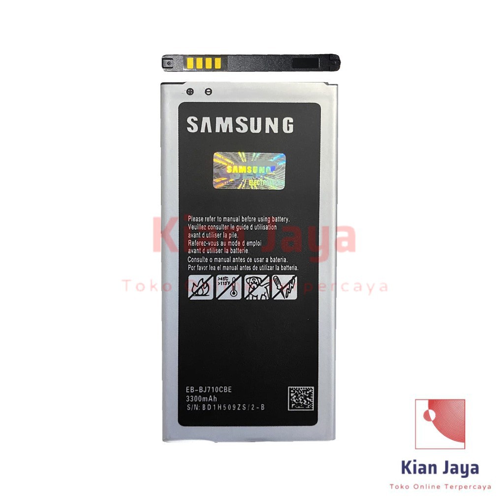 Baterai J7 2016 J710 J710F J7108 Original OEM Batre Batrai Battery Hp EB-BJ710CBE Ori