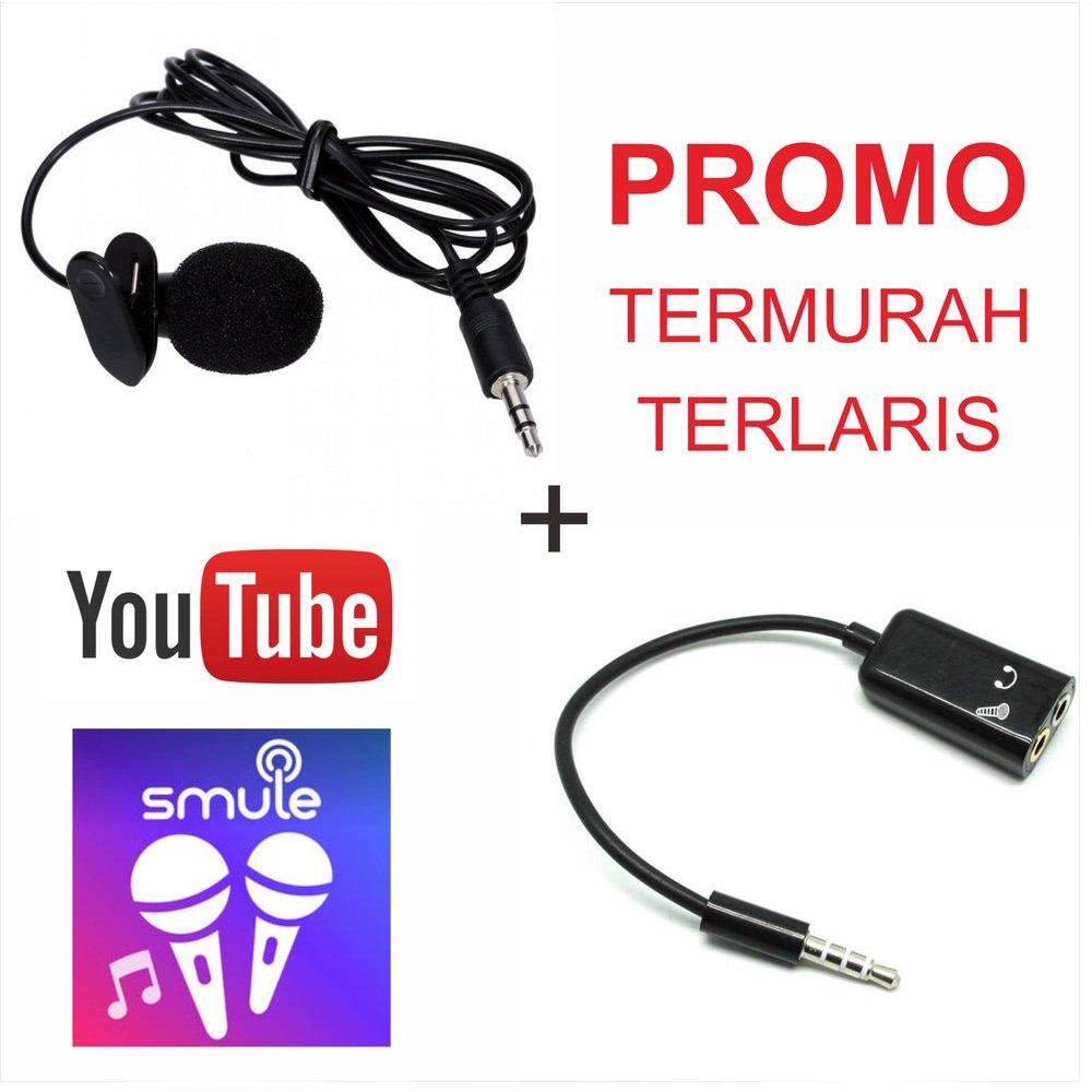 Paket Youtube Youtuber Vlog Vlogger Smule Alat Rekaman - Mic Clip On