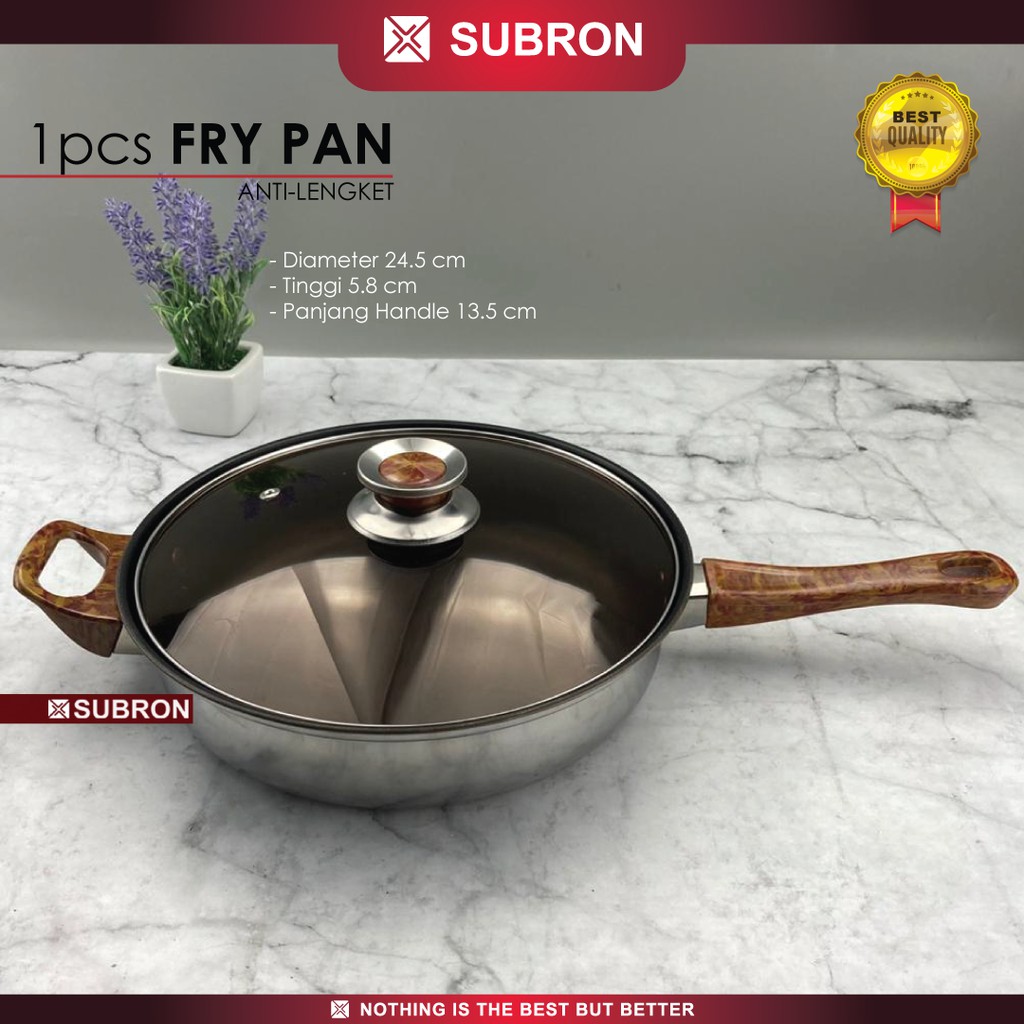 SUBRON Cookware Set Panci Serbaguna 6in1 Teko Soup Milk Pot Fry Pan Anti Lengket